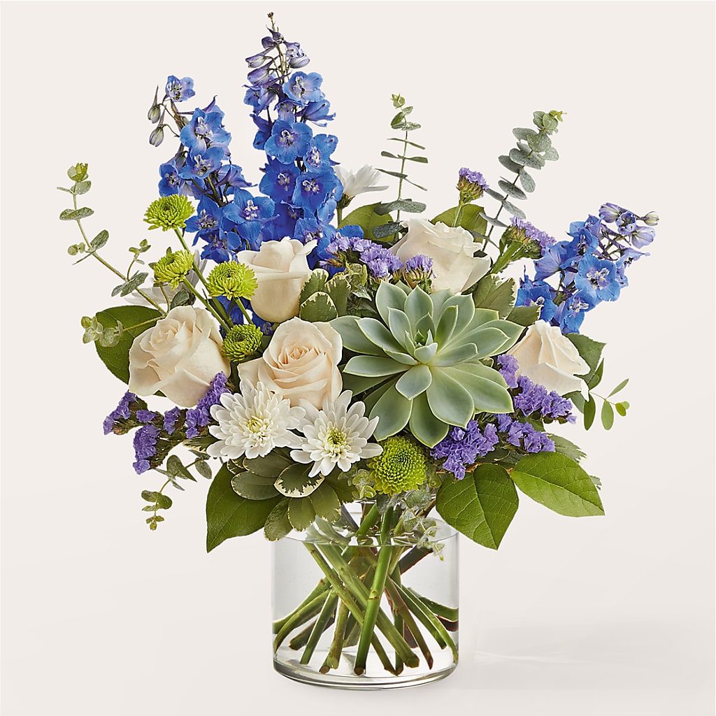 Cerulean Waves Bouquet – Emotional Bonding, Niles IL