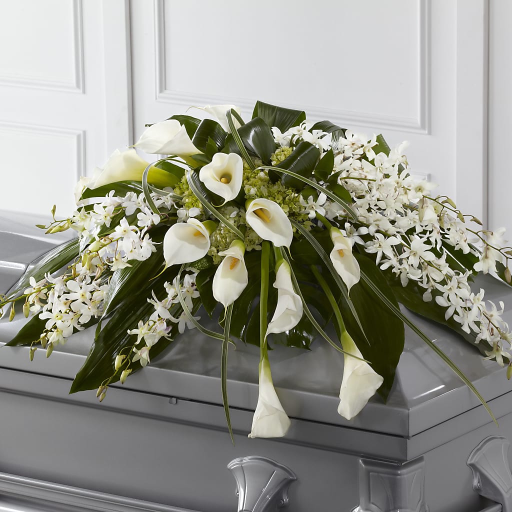 Angel Wings Casket Spray – Emotional Bonding, Niles IL