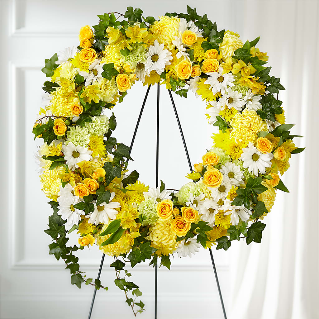 Golden Remembrance Wreath – Emotional Bonding, Niles IL