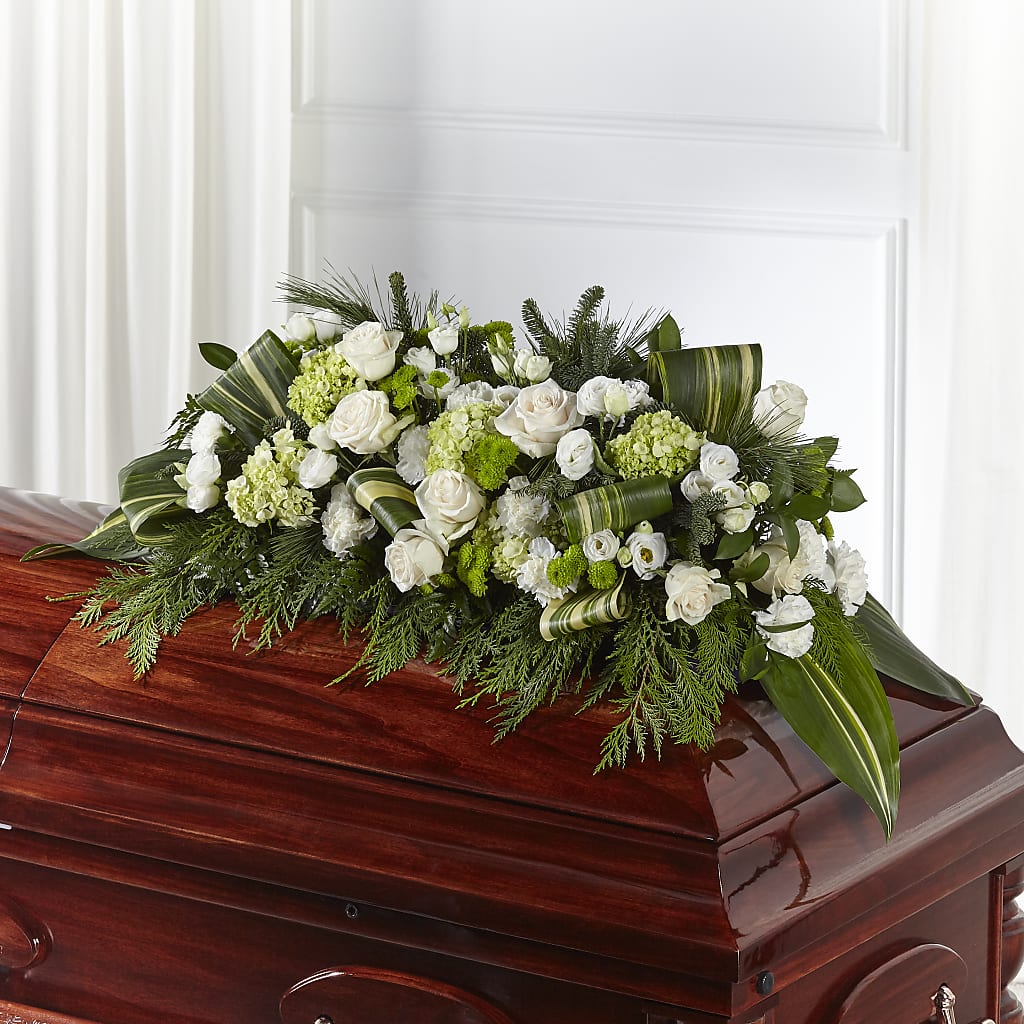 Hopeful Gesture Casket Spray – Emotional Bonding, Niles IL
