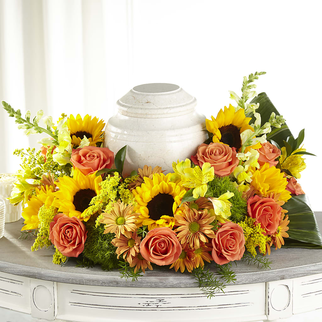 Faithful Sunflower Cremation Adornment – Emotional Bonding, Niles IL