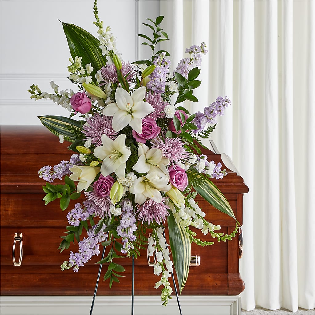 Grateful Hearts Standing Spray – Emotional Bonding, Niles IL