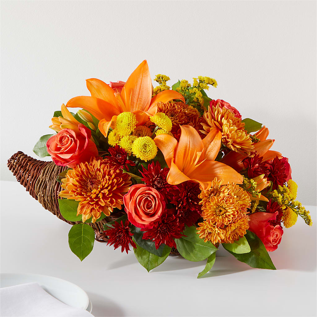 Bouquet of Blessings Cornucopia – Emotional Bonding, Niles IL