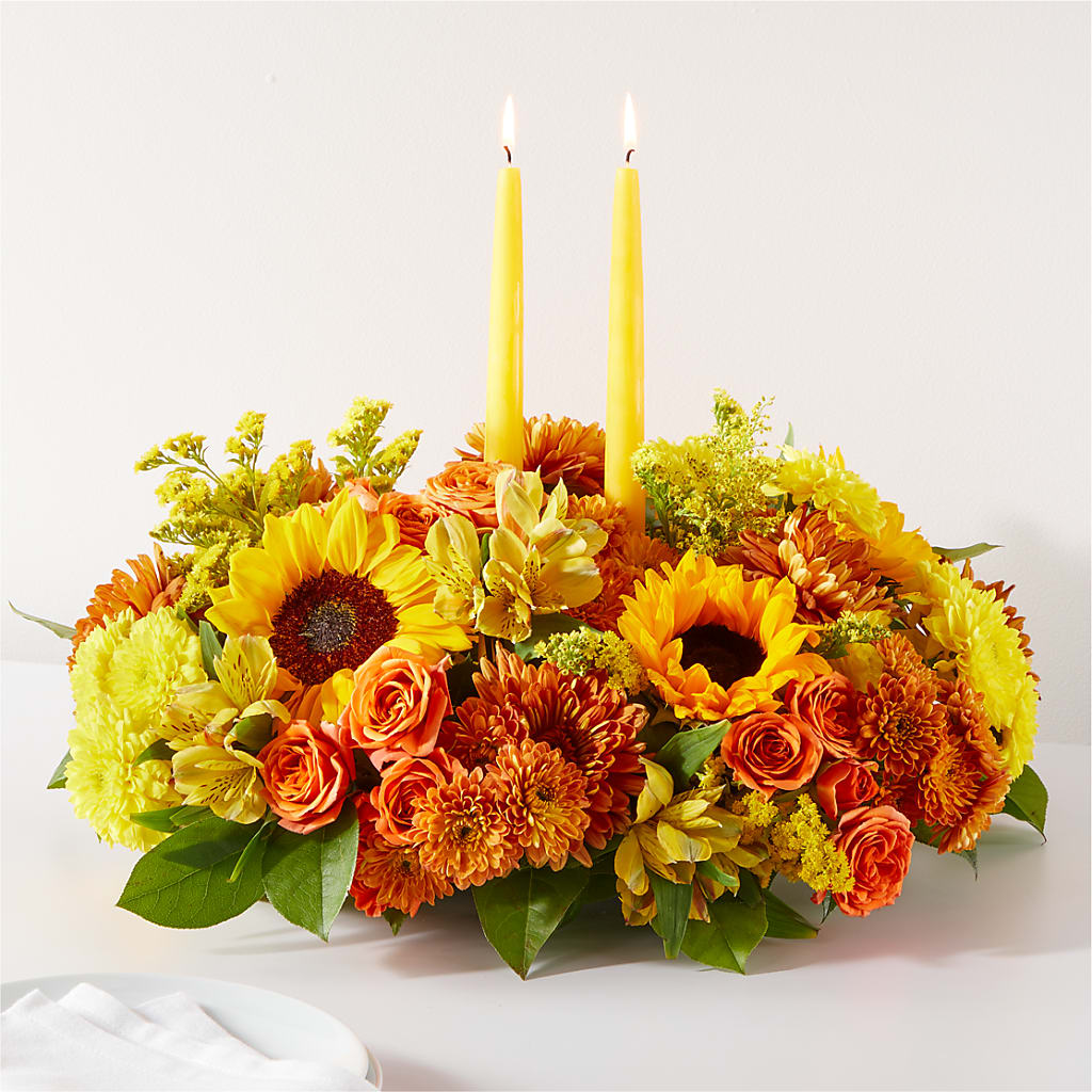 Autumn Harmony Centerpiece – Emotional Bonding, Niles IL