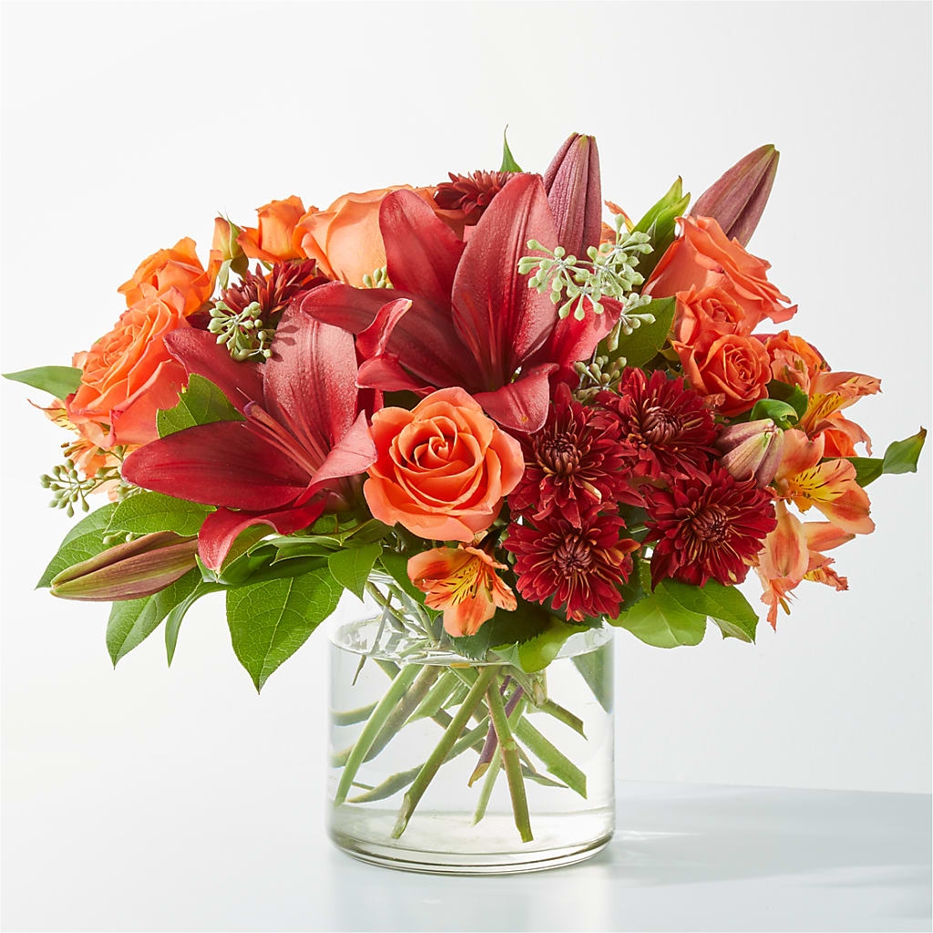 Crimson Leaves Bouquet – Emotional Bonding, Niles IL