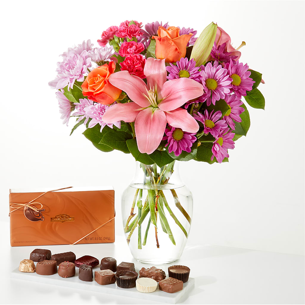One and Only Bouquet and Chocolate Bundle – Emotional Bonding, Niles IL
