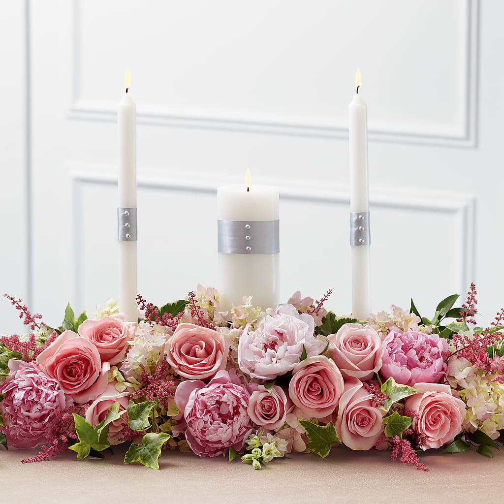 Worldwide Romance Unity Candle Arrangement – Emotional Bonding, Niles IL