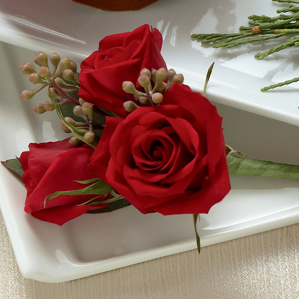 Red Spray Rose Boutonniere – Emotional Bonding, Niles IL