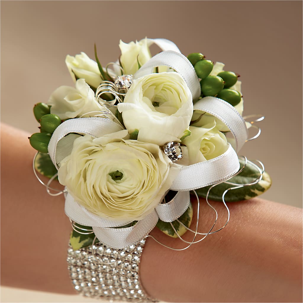 White Wedding Corsage – Emotional Bonding, Niles IL