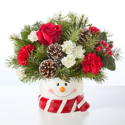 Jolly Snowman Bouquet –  Emotional Bonding, Niles IL
