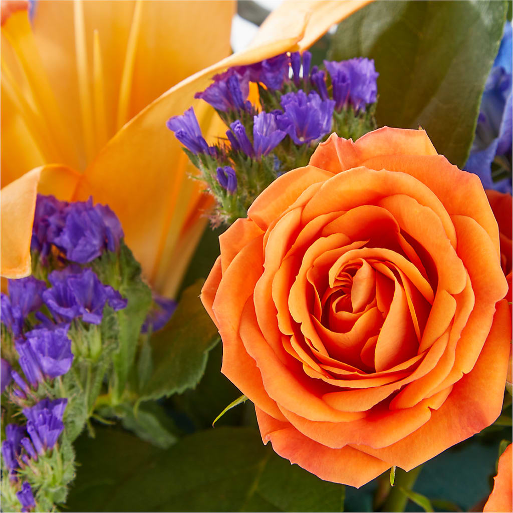 Radiant Citrus Box Bouquet –  Emotional Bonding, Niles IL