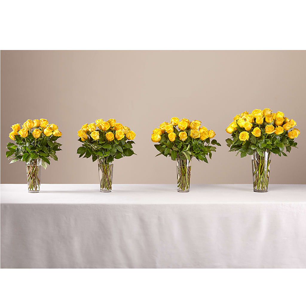 Long Stem Yellow Rose Bouquet –  Emotional Bonding, Niles IL