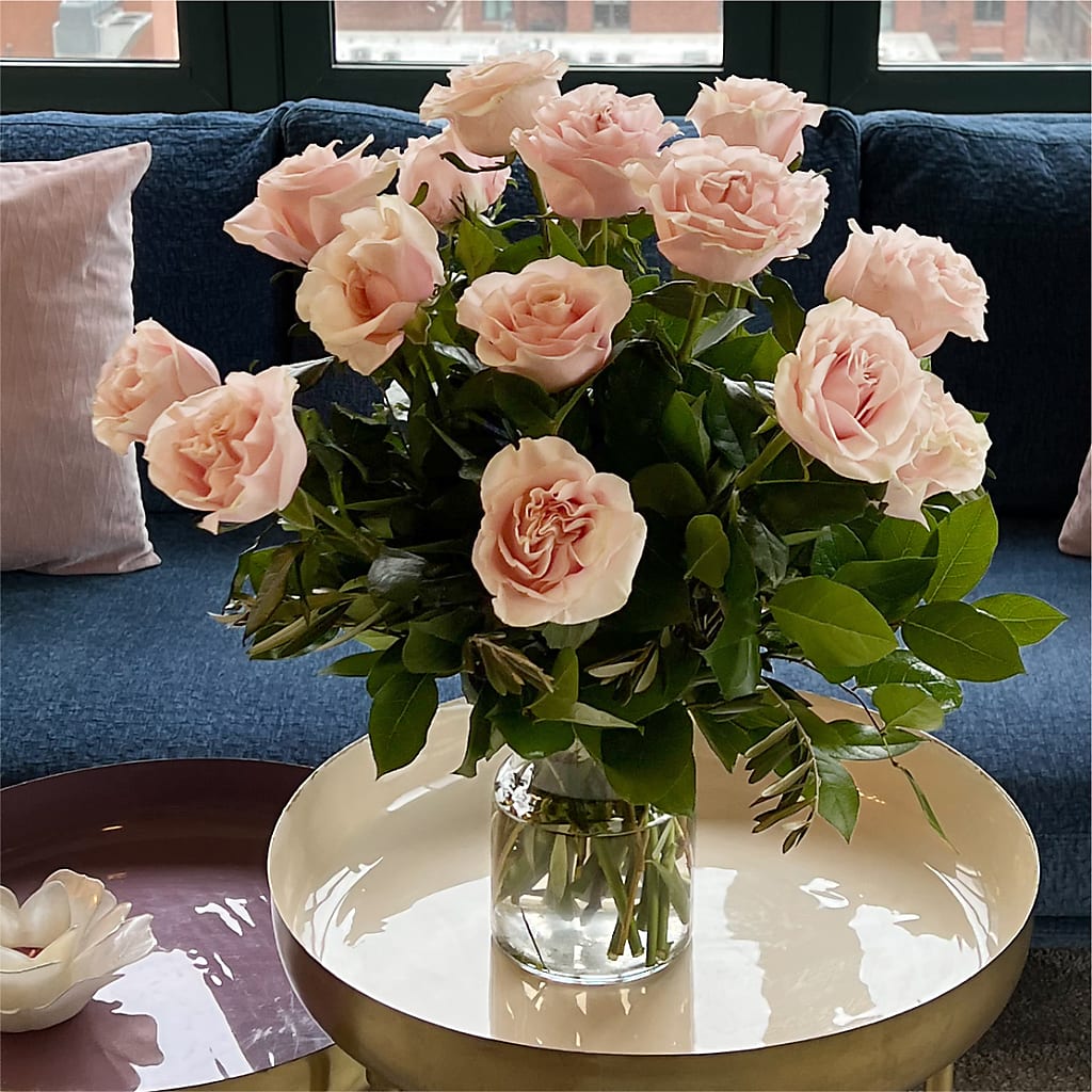 Long Stem Pink Rose Bouquet –  Emotional Bonding, Niles IL