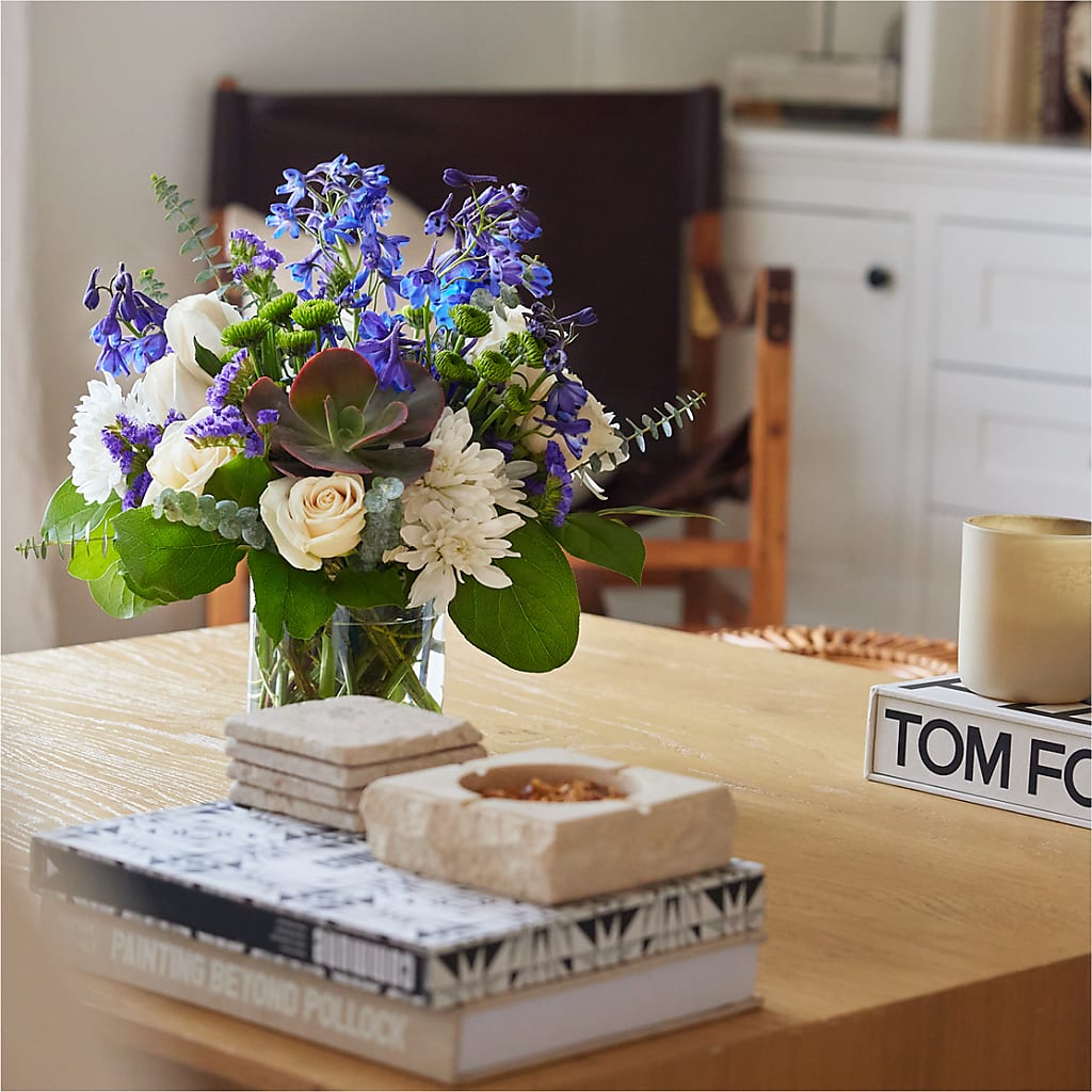 Cerulean Waves Bouquet –  Emotional Bonding, Niles IL