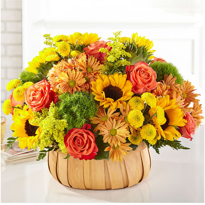 Harvest Sunflower Basket –  Emotional Bonding, Niles IL
