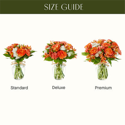 Apricot Glow Bouquet –  Emotional Bonding, Niles IL