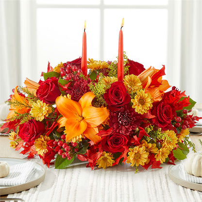 Autumn's Embrace Centerpiece –  Emotional Bonding, Niles IL