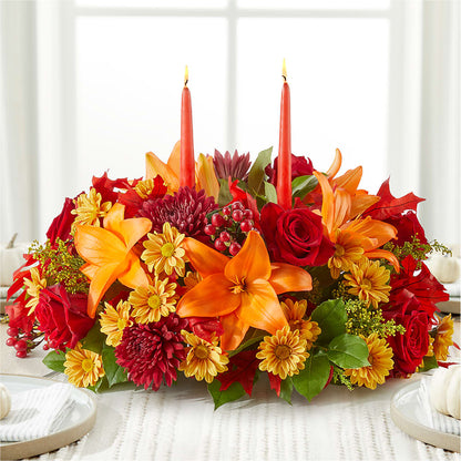 Autumn's Embrace Centerpiece –  Emotional Bonding, Niles IL