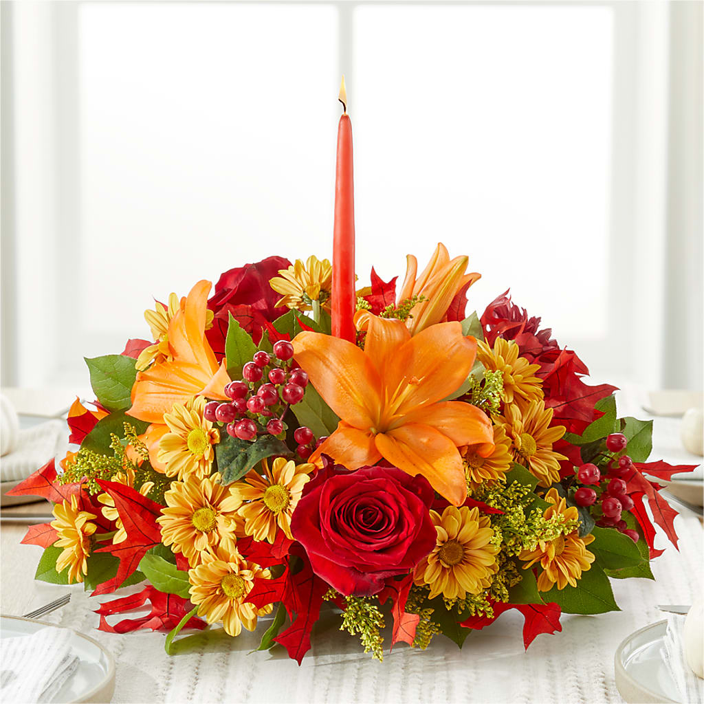 Autumn's Embrace Centerpiece –  Emotional Bonding, Niles IL