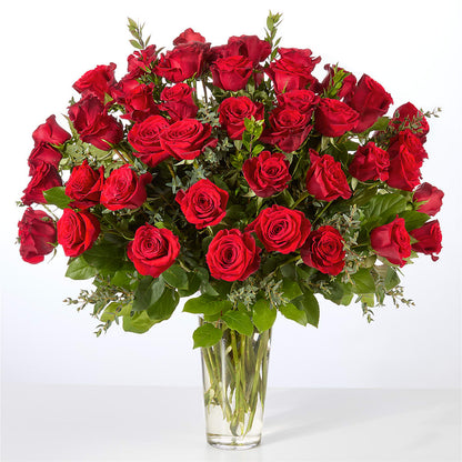 Forever Yours Fifty Stem Red Rose Bouquet –  Emotional Bonding, Niles IL